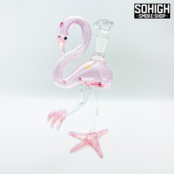 SoHigh SmokeShop Monterrey Mexico Bubbler de Vidrio - Flamingo B