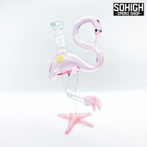 SoHigh SmokeShop Monterrey Mexico Bubbler de Vidrio - Flamingo D