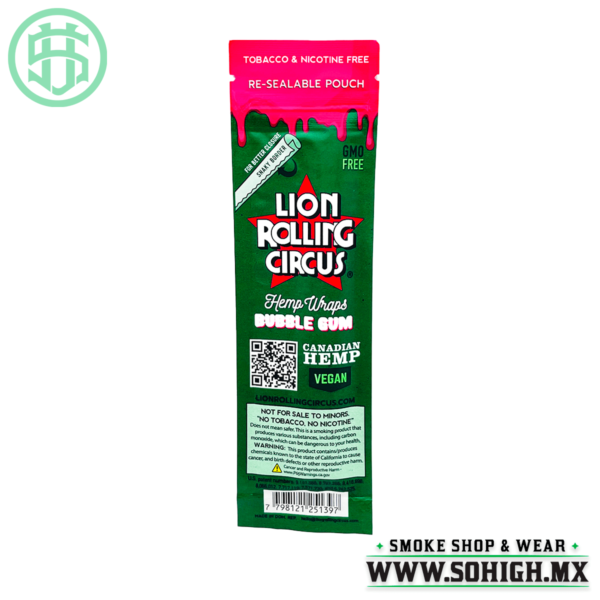 SoHigh Smoke Shop Monterrey Mexico Blunts Lion Rolling Circus Bubble Gum