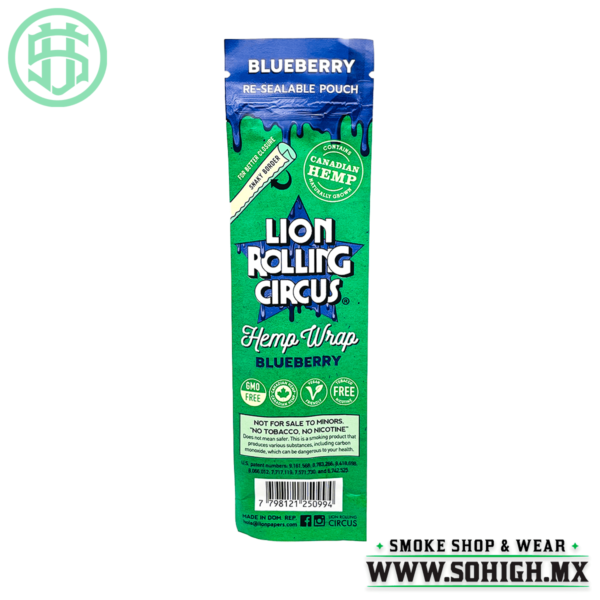 SoHigh Smoke Shop Monterrey Mexico Blunts Lion Rolling Circus Blueberry