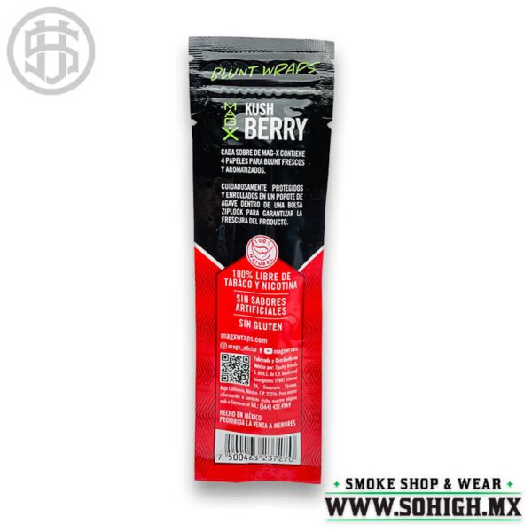 SoHigh Smoke Shop & Wear Monterrey Mexico MAG-X Blunt Wraps Kush Berry