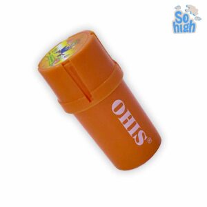 SOHIGH Smoke Shop Grinder de Plástico de 3 Niveles 37mm - Naranja