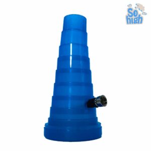 SOHIGH Smoke Shop Kit Bong de Agua Plegable de Plástico, Azul