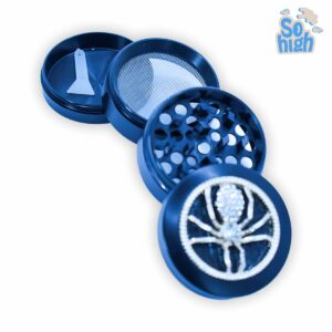 SOHIGH Smoke Shop Grinder Metálico de 3 Niveles - Figura de Araña Diamantada